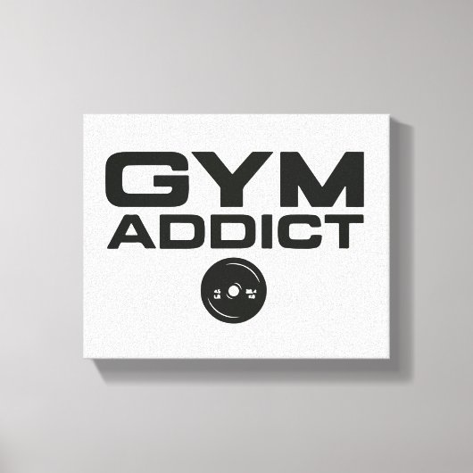 Gym verslaafde canvas afdruk (Voorkant)