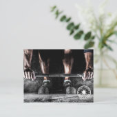 Gym voor trainer briefkaart (Staand voorkant)