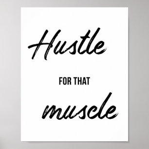 Gym, werkuitval, fitness Motivatie wanddecor Poster