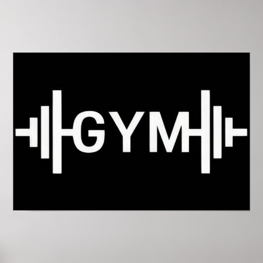 Gym Woord Poster (Voorkant)
