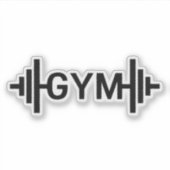 Gym Word Sticker (Voorkant)