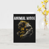 Gym Workout Bodybuilding Monster Kaart (Gele Bloem)