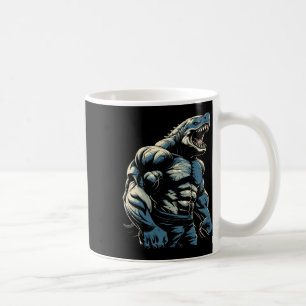 Gym Workout Bodybuilding Shark Koffiemok