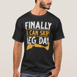 Gym workout gezondheid prothese been eindelijk kan t-shirt