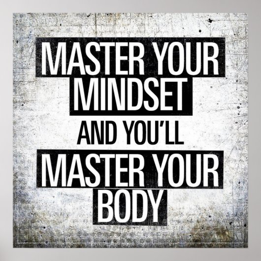 Gym Workout Motivatie Poster (Voorkant)