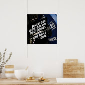 Gym Workout Motivatie Poster (Keuken)