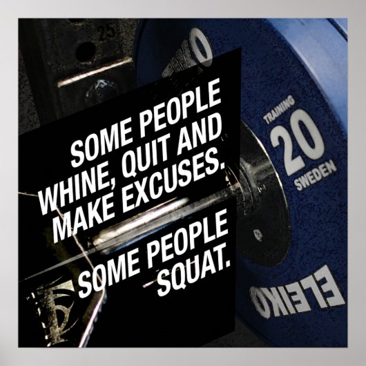 Gym Workout Motivatie Poster (Voorkant)