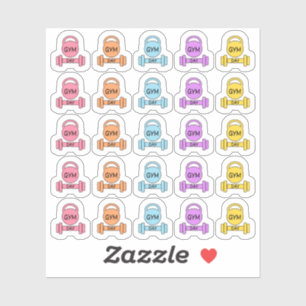 Gymdag Fitness Workout Oefening Bujo Planner Sticker