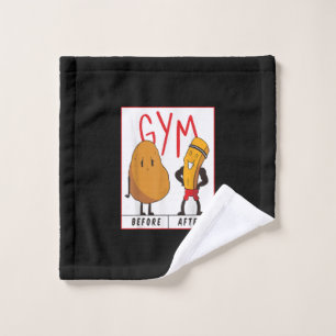 Gymnase De Pomme De Terre Drôle Avant Après L'Exer