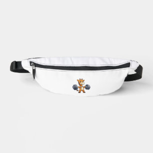 Gymnase Giraffe Cartoon Poids Lifting Fitness