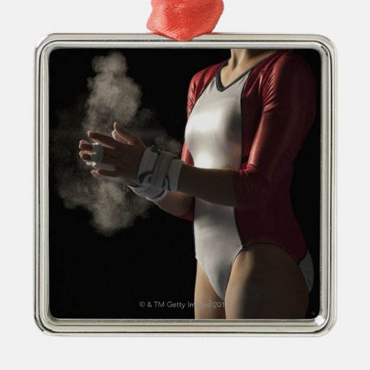 Gymnast 3 metalen ornament (Voorkant)