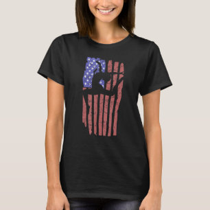 Gymnast Amerikaanse vlag Patriotic Gymnas T-shirt
