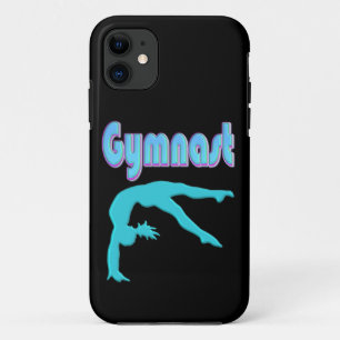 Gymnast Back Handspring Stap uit Blauwgroen iPhone 11 Hoesje