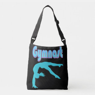 Gymnast Back Handspring Stap uit Blauwgroen Crossbody Tas