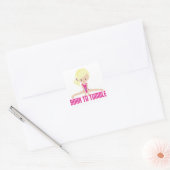 Gymnast - Blonde Square Sticker (Envelop)