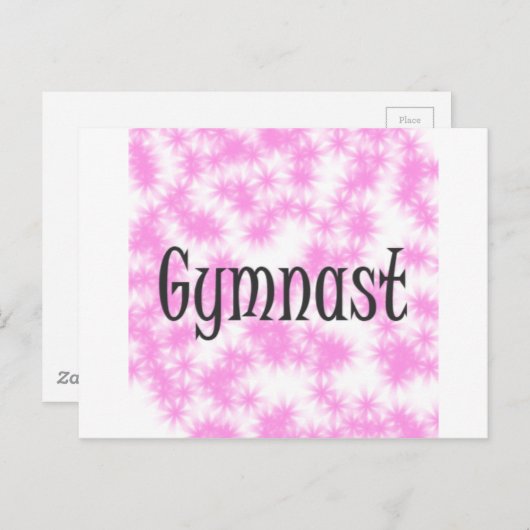 Gymnast Briefkaart (Voorkant / Achterkant)