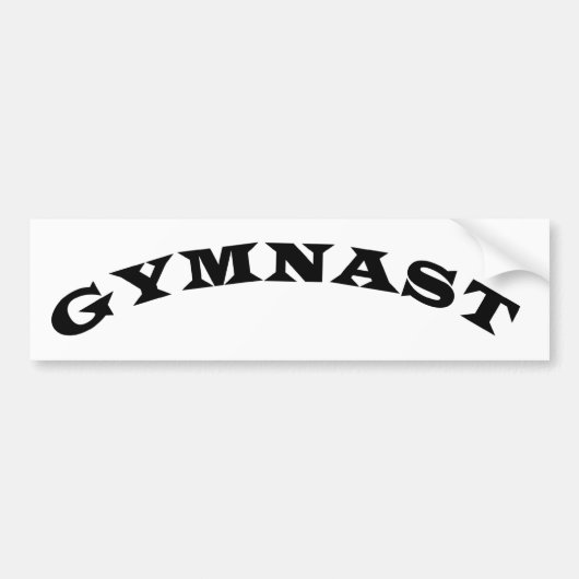Gymnast Bumpersticker (Voorkant)