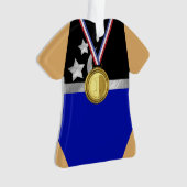 Gymnast Custom Leotard Color Ornament (voorkant)
