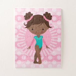 Gymnast - Cute Gymnastics African American Legpuzzel