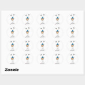 Gymnast doet handstand ronde sticker (Vel)
