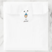Gymnast doet handstand ronde sticker (Tas)