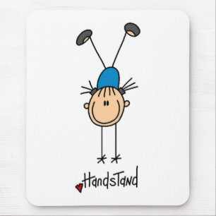 Gymnast Doing Handstand Muismat