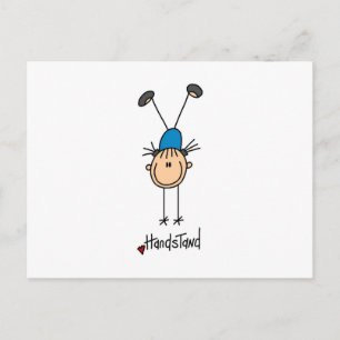 Gymnast Doing Handstaties Briefkaart