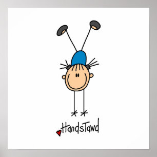Gymnast Doing Handstaties Poster