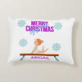GYMNAST double face coussin accent personnalisé. (Dos)