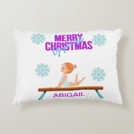 GYMNAST dubbelzijdig accentkussen gepersonaliseerd Accent Kussen