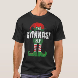 Gymnast Elf Costume Matching Family Gifts T-shirt