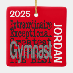 Gymnast Extraordinaire CUSTOM Keramisch Ornament