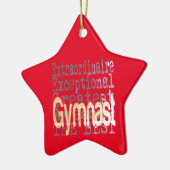 Gymnast Extraordinaire Keramisch Ornament (Links)