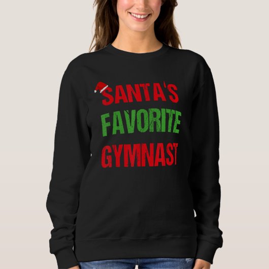 Gymnast Funny Pajama Christmas Trui (Voorkant)
