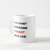 gymnast, geweldige koffiemok (Voorkant links)