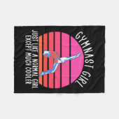 Gymnast Girl Fleece Deken (Voorkant (Horizontaal))