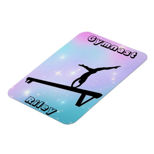 Gymnast Gymnastics Balance Beam Magneet (Linkerzijde)