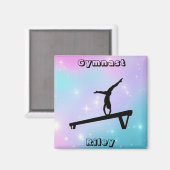 Gymnast Gymnastics Balance Beam Magneet (Voorkant / Achterkant)