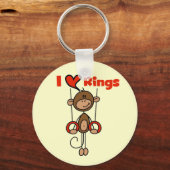 Gymnast Loves Rings Sleutelhanger (Voorkant)