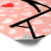 GYMNAST OP BALANSBEAM/HARTEN POSTER (Hoek)