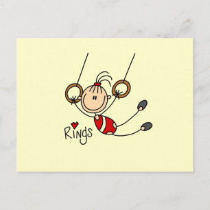 Gymnast op Ringen Briefkaart