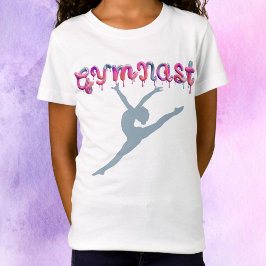 Gymnast Paint Drift Gymnastiek Leap T-shirt