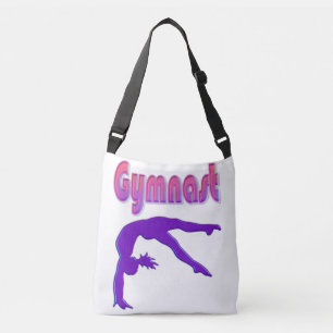 Gymnast Power Tumbling Paars Metallic Crossbody Tas