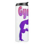 Gymnast Power Tumbling Paars Metallic Thermosbeker (Gedraaid links)