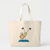 Gymnast Practicing  Grote Tote Bag (Voorkant)