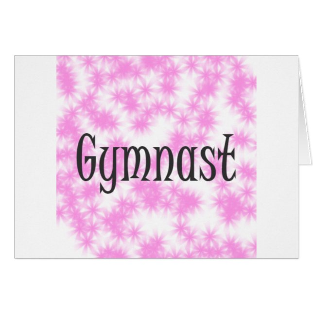Gymnast Roze en Wit (Voorkant Horizontaal)
