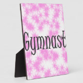 Gymnast Roze en Wit Fotoplaat (Zijkant)