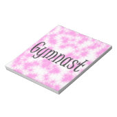Gymnast Roze en Wit Notitieblok (Gedraaid)