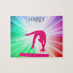 GYMNAST SHIMMERING LIGHTS PUZZLE PERSONNALISÉ!