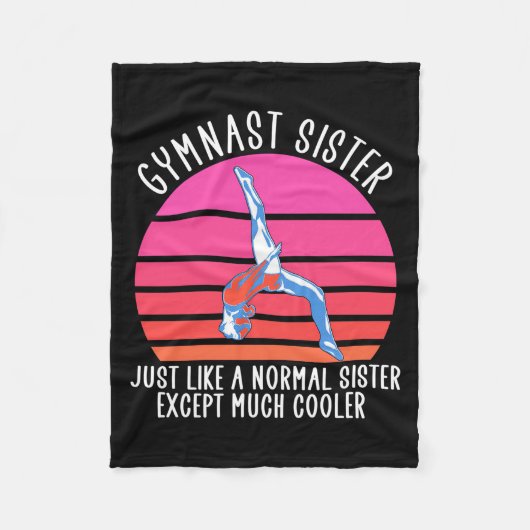 Gymnast Sister Fleece Deken (Voorkant)